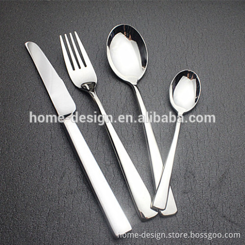 elegant/high grade stainelss steel cutlery with flat handle